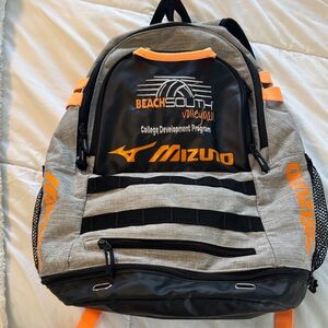 Mizuno Gray and Orange Backpack